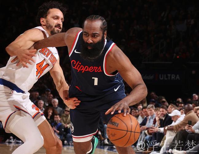 哈登砍下29分 快船力克尼克斯